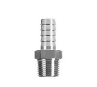 ZDVHOMCB 14mm OD To M16x1mm Metric 304 Stainless Steel Pipe Fitting High Pressure Connector Adapter