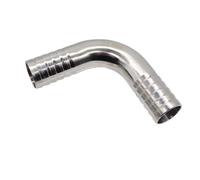 ZDVHOMCB 1pc Fit Tube I.D 19mm Hose Barbed 304 Stainless Steel 90 Degree Elbow Pipe Fitting 5.0