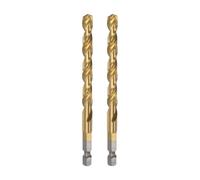 ZDVHOMCB 2.5mm 5pcs Titanium Drill Bits 1/4" Hex Shank M35 High Speed Steel Twist Drill Bit Fully Ground ZDVHOMCB