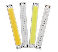 ZDVHOMCB Indoor Lighting 10pcs LED COB Strip Light Bulb 8mm x 60mm 3W LED Work Floodlight Source Chip Beads DC 3V for DIY Lamp Bright Red Blue White(Color:Rose Red)