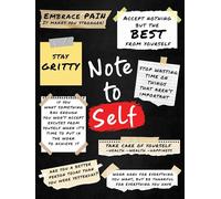ZDVHOMCB Note to Self: Affirmation Card Print - Motivational Wall Art for Bedroom, Office & Study Space | Daily Reminder for Confidence & Positivity Unframed,12x18inch(30x45cm)