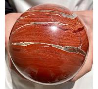 ZDVHOMCB Red Jasper Crystal Ball Stone Sphere Quartz Home Decor Ornaments (Size : 1.1-1.2kg)