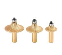 ZDVHOMCB Vacuum Brazed Diamond Milling Cutter for Granite Marble Used to Cut Stone Edge Carving Tools for Drill Bits(R15) ZDVHOMCB