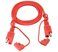 zdyCGTime 18AWG cavo rosso da SAE a cavo di prolunga SAE cablaggio a scollegamento rapido, cavo di prolunga per auto SAE con cappuccio impermeabile,Per automobili,motocicli,ecc.(1m/1pezzo)