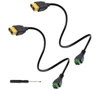 zdyCGTime 30cm Cavo di prolunga XT60 Cavo adattatore da XT60 femmina a terminale a vite a 2 pin,Per pannelli solari, veicoli a comando remoto, droni e centrali elettriche portatili (2 Pezzi)