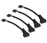 zdyCGTime Cavo adattatore della scheda madre,Connettore del cavo del computer da USB 3.0 da 19 pin femmina a USB 2.0 da 9 pin Maschio,scheda madre 9Pin femmina a 20Pin Maschio.(15 cm/4pezzi)