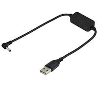 zdyCGTime Cavo boost a gomito da USB 2.0 Maschio a 90° 3,5 * 1,35 mm Maschio,Cavo USB 12V,Adatto per lampade da scrivania,router e altri piccoli dispositivi.(0,3m/1Pezzo)