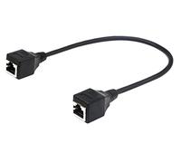 zdyCGTime cavo patch Cat5 Plug fili RJ45 femmina a femmina RJ45 Ethernetaccoppiatore di rete LAN cavo prolunga，Connect RJ45 cable universal extension to LAN network components (30 cm/30,5 cm)