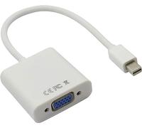 zdyCGTime Mini DisplayPort Adattatore cavo Maschio a VGA Femmina,Adattatore da Thunderbolt a VGA,Convertitore 1080 (Ultra HD),Compatibile con PC, TV, laptop, monitor, proiettore, ecc.(Bianco)