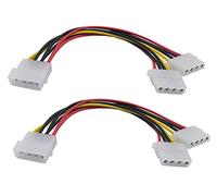 zdyCGTime Molex 4 pin alimentazione sdoppiatore - 2 femmina a 1 maschio (2 pezzi)