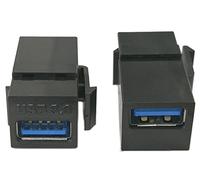 zdyCGTime USB 3.0 jack Keystone inserti, (confezione da) USB 3.0 adattatore connettore femmina a femmina adattatore per presa a parete piastra pannello