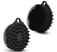 ZDYS Spazzola esfoliante per il corpo 2 in 1 per bagno e shampoo, esfoliante in silicone per l'uso sotto la doccia, spugna in silicone di alta qualità, scrubber per la testa, massaggiatore per cuoio