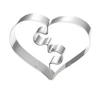 ZDYWY Formine per biscotti a forma di cuore spezzato