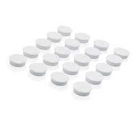 ZDZBLX Calamite Frigorifero, 20 Pezzi Calamite Potenti Calamite Piccole Magnete Potente, Calamite per Lavagna Magnetica Magneti Frigo Calamita Frigo Mini Rotonde, per Lavagna Magnetica, Frigo (Bianco)