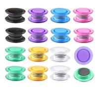 ZDZBLX Calamite Frigorifero, 28 Pezzi 7 Colori Calamite Potenti, Colorate Calamite Piccole Rotonde Calamita, Calamite per Lavagna Magnetica, Magneti Frigo Magnete Trasparente, per Frigo,Lavagne Bianca