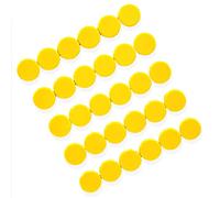 ZDZBLX Calamite Frigorifero, 30 pezzi Magneti Calamite Piccole, Calamite Potenti Calamita Lavagna Magnetica per Calamite, Mini Rotondi Magnete, per Frigo, Lavagnetta Magnetica, Lavagne Bianca (Giallo)