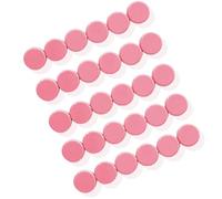 ZDZBLX Calamite Frigorifero, 30 pezzi Magneti Calamite Piccole, Calamite Potenti Calamita Lavagna Magnetica per Calamite, Mini Rotondi Magnete, per Frigo, Lavagnetta Magnetica,Lavagne Bianca (Rosa)