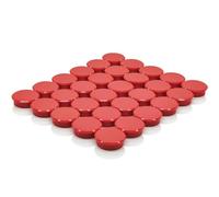 ZDZBLX Calamite Frigorifero, 30 Pezzi Magneti Calamite Potenti Calamite Piccole, Calamita Potente, Calamite per Lavagna Magnetica, Mini Rotondi Magnete Magneti Frigo, per Frigo,Lavagne Bianca, (Rosso)