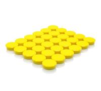 ZDZBLX Calamite Frigorifero, 30 Pezzi Magneti Calamite Potenti Calamite Piccole, Calamita Potente, Calamite per Lavagna Magnetica, Mini Rotondi Magnete Magneti Frigo,per Frigo,Lavagne Bianca, (Giallo)