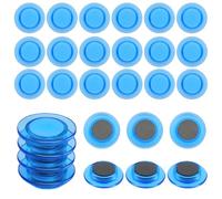 ZDZBLX Calamite Frigorifero Calamite Potenti, 28 Pezzi Magneti Calamite Piccole Magnete Potente, Calamite per Lavagna Magnetica Calamita Frigo Mini Calamite Rotonde, per Bacheca, Frigo, Ufficio (Blu)