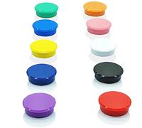 ZDZBLX Calamite Potenti, 10 Pezzi 10 Colori Magneti Calamite Frigorifero Calamite Piccole Calamita Potente, Calamite per Lavagna Magnetica Magneti Frigo Magnete Rotonde, per Frigo, Lavagne, Calendari
