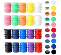 ZDZBLX Calamite Potenti, 100 Pezzi 10 Colori Magneti Calamite Frigorifero Calamite Piccole Calamita Potente, Calamite per Lavagna Magnetica Magneti Frigo Magnete Rotonde, per Frigo, Lavagne, Calendari