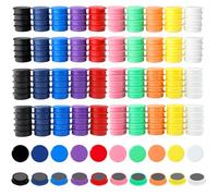 ZDZBLX Calamite Potenti, 200 Pezzi 10 Colori Magneti Calamite Frigorifero Calamite Piccole Calamita Potente, Calamite per Lavagna Magnetica Magneti Frigo Magnete Rotonde, per Frigo, Lavagne, Calendari