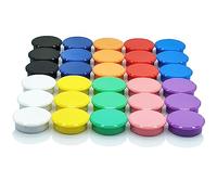 ZDZBLX Calamite Potenti, 30 Pezzi 10 Colori Magneti Calamite Frigorifero Calamite Piccole Calamita Potente, Calamite per Lavagna Magnetica Magneti Frigo Magnete Rotonde, per Frigo, Lavagne, Calendari