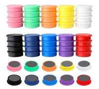 ZDZBLX Calamite Potenti, 50 Pezzi 10 Colori Magneti Calamite Frigorifero Calamite Piccole Calamita Potente, Calamite per Lavagna Magnetica Magneti Frigo Magnete Rotonde, per Frigo, Lavagne, Calendari