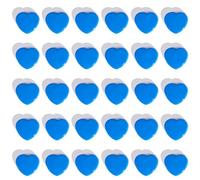 ZDZBLX Confezione da 30 calamite per frigorifero, mini magneti blu a forma di cuore per lavagna bianca, bacheca, artigianato, ufficio e casa, magneti decorativi resistenti per adulti, piccoli punti