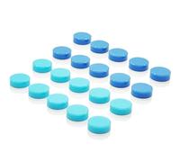 ZDZBLX Magneti per lavagnetta magnetica, 20 pezzi, calamite forti, mini rotonde, per frigorifero, bacheca, scuola, ufficio, blu