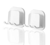 ZDZBLX Supporto per spazzolino da denti in silicone Gancio multifunzione impermeabile autoadesivo Singolo supporto per spazzolino da denti per parete 2PCS