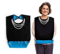 ZEACCT 1 Articolo Bavaglino per Adulti, Bavaglini da Pranzo Riutilizzabili per Adulti, Bavaglini per Adulti Impermeabili, Bavaglino per Adulti Lavabile, per Adulti Che Mangiano Indumenti Protettivi