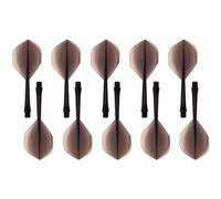 ZEACCT 10 Pezzi Asta per Freccette Integrata, Freccette di Plastica Che Volano, Accessori per Freccette, Dardi Infilati Plastica, Kit Volante per Freccette in Plastica Resistente (Nero)