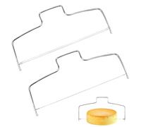 ZEACCT 2 Pezzi Affettatorte Diritto, Affettatorte Professionale per Livellamento, Affettatorte Diritto con Linea Regolabile, Livellatore Attrezzi da Cucina per Torta di Compleanno a Più Strati