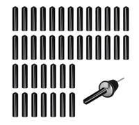 ZEACCT 40 Coperchi Lunghi per Beccuccio per Vino, Coperchio del Versatore della Bottiglia Gomma, Coperchio Versatore per Bottiglia di Vino, Adatto per Bar, Wine Club, Cucine caffè, Nero