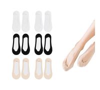 ZEACCT 6 Paia di Calzini Invisibili, Calzini Bassi Invisibili da Donna, Calzini Bassi Antiscivolo, Calzini Extra Corti Scollati per Scarpe da Ginnastica e Tacchi Alti (Tre Colori)