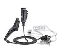 Zeadio Surveillance Covert Air Tubo acustico Walkie Talkie Auricolare auricolare con microfono Push-To-Talk per Motorola Multipin Radio bidirezionale