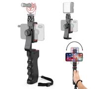 Zeadio Vlogging - Stabilizzatore wireless per smartphone, con morsetto di montaggio e scatto remoto per iPhone, telefoni Android e altri smartphone