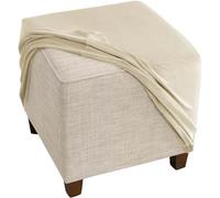 ZEaink Copri Pouf Elasticizzato Ottomano Poggiapiedi 40x40/80x80/60x60/50x50/45x45 Copertura Ottomana, Copri Pouf Quadrato in Velluto Lavabile,Copri Sgabello (Color : #7, Size : 60x60cm/24x24in)