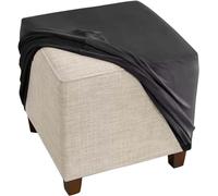 ZEaink Copri Pouf Elasticizzato Ottomano Poggiapiedi 40x40/80x80/60x60/50x50/45x45 Copertura Ottomana, Copri Pouf Quadrato in Velluto Lavabile,Copri Sgabello (Color : #4, Size : 40x40cm/16x16in)