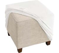 ZEaink Copri Pouf Elasticizzato Ottomano Poggiapiedi 40x40/80x80/60x60/50x50/45x45 Copertura Ottomana, Copri Pouf Quadrato in Velluto Lavabile,Copri Sgabello (Color : #3, Size : 50x50cm/20x20in)