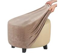 ZEaink Copri Pouf Rotondo Elasticizzato Fodera per Ottomana Copertura Dell'Ottomano Jacquard Copri Poggiapiedi Ottomano Pouf Rotondo Copertura per Poggiapiedi (Color : #1, Size : 60x60x40cm)