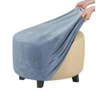 ZEaink Copri Pouf Rotondo Elasticizzato Fodera per Ottomana Copertura Dell'Ottomano Jacquard Copri Poggiapiedi Ottomano Pouf Rotondo Copertura per Poggiapiedi (Color : #4, Size : 100x100x45cm)