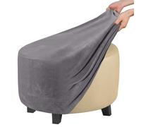 ZEaink Copri Pouf Rotondo Elasticizzato Fodera per Ottomana Copertura Dell'Ottomano Jacquard Copri Poggiapiedi Ottomano Pouf Rotondo Copertura per Poggiapiedi (Color : #2, Size : 60x60x40cm)