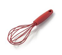 Zeal J163V - Frusta da Cucina in Silicone, Silicone, Rosso, 25 cm