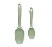 Zeal JSET1G Cucchiaio in Silicone Antiaderente Grande e Piccolo-Verde Salvia