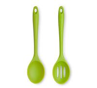 Zeal JSET6L Set di 2 cucchiai da Cucina in Silicone Antiaderente, Colore: Lime