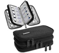 Zealearn Custodia per unità flash USB, contiene 30 pezzi, custodia USB, custodia USB, custodia USB, organizer USB, custodia per pollice, compatibile con Samsung/Sandisk/ecc., nero