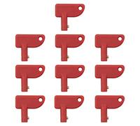 ZEALfix 10 chiavi di ricambio per interruttore isolatore batteria Cut Off Power Kill Key per barche 100A 12v Auto Yacht Caravan modificato Interruttore batteria chiavi universali